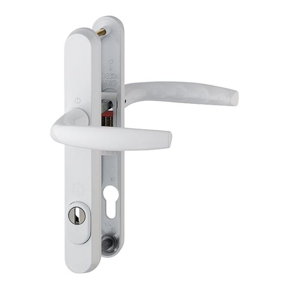 1530-3259-44-WH  For 44mm Doors  White  Atlanta PAS24 Bolt Above Lever Multi Point Lock Furniture