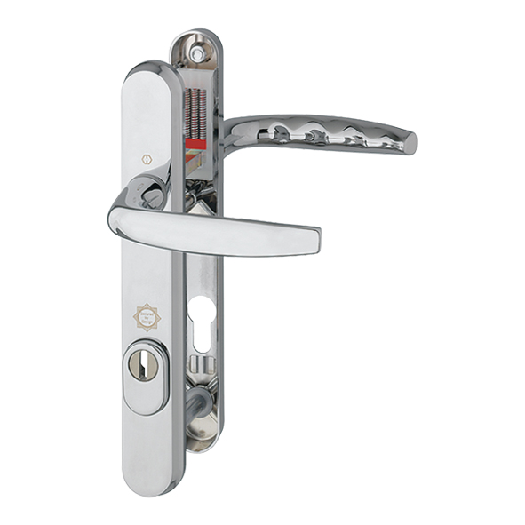 1530-3260-70-CP • For 70mm Doors • Polished Chrome • Atlanta PAS24 Bolt Below Lever Multi Point Lock Furniture