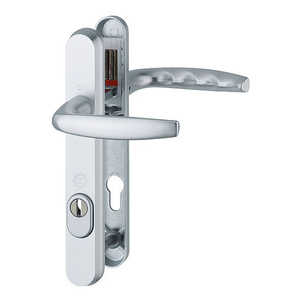 1530-3260-44-SAA  For 44mm Doors  Satin Aluminium  Atlanta PAS24 Bolt Below Lever Multi Point Lock Furniture