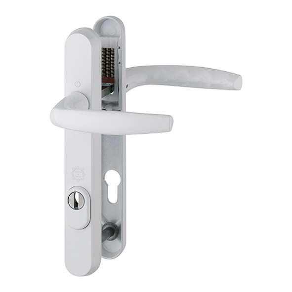 1530-3260-44-WH  For 44mm Doors  White  Atlanta PAS24 Bolt Below Lever Multi Point Lock Furniture