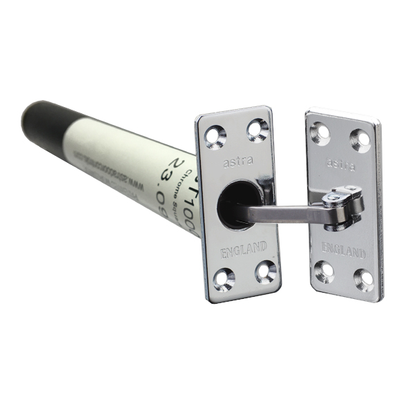 AST1000CFS • Square Plate • Polished Chrome • Astra Concealed Door Closer