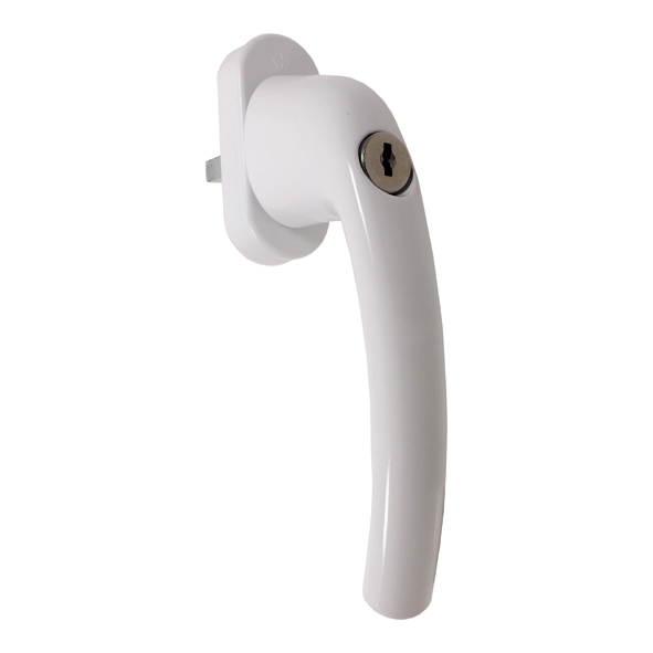 1958835 • 032 x 07mm Spindle • White Powder Coated • Tokyo Tilt and Turn Handle