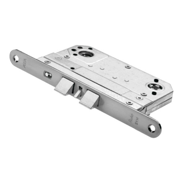 0760-70-SC • 098mm [70mm] • Satin Chrome • Assa Modular Twin Deadlocking Nightlatch With Snib Holdback