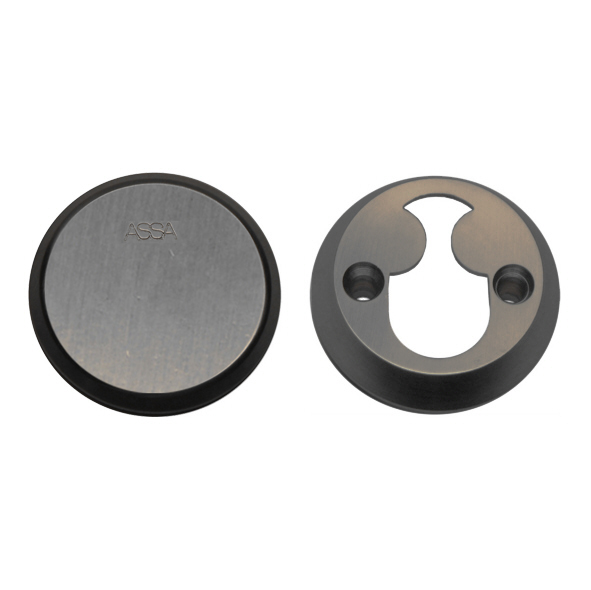 2256-11-SC • 11mm • Satin Chrome • Assa Internal Escutcheon & External Blind Rose Set