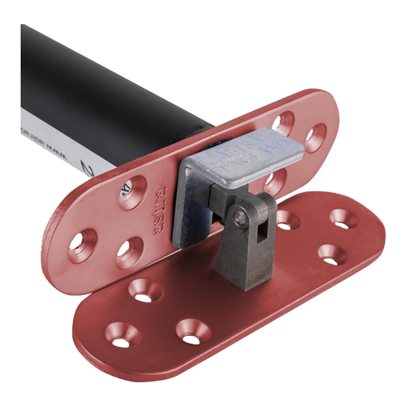 AST3003CPR • Radiused Plate • Copper Plated • Astra Concealed Door Closer