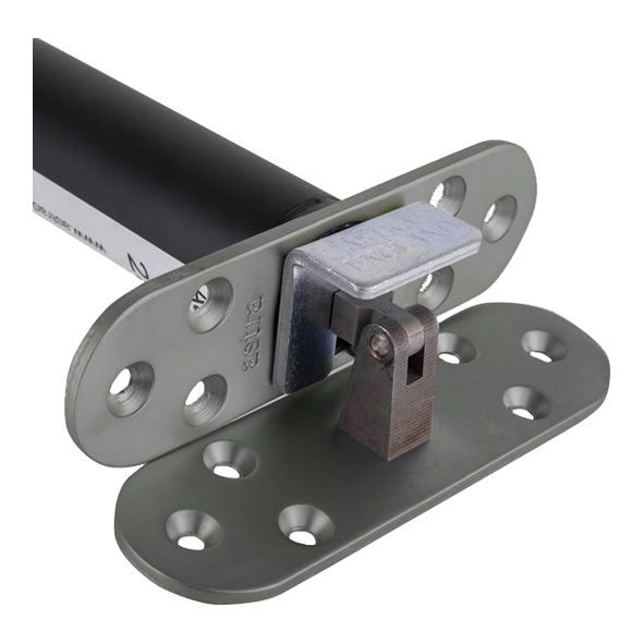 AST3003SNR  Radiused Plate  Satin Nickel  Astra Concealed Door Closer