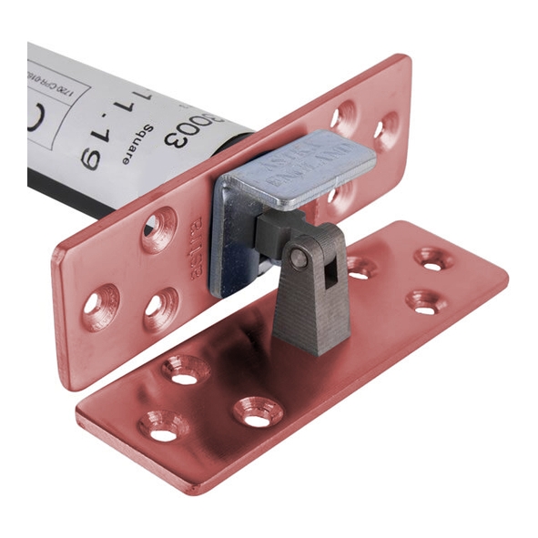 AST3003CPS • Square Plate • Copper Plated • Astra Concealed Door Closer