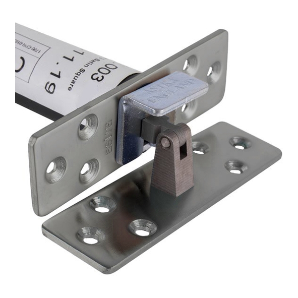 AST4003SNS • Square Plate • Satin Nickel • Astra Concealed Door Closer