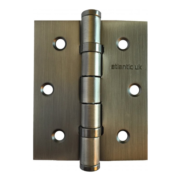 A2HB32525MBN  076 x 065 x 2.5mm  Matt Gun Metal [50kg]  Strong Ball Bearing Square Corner Steel Butt Hinges