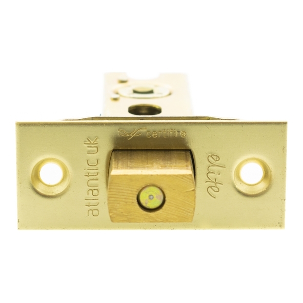 ADBCE25PB • 064mm [044mm] • Polished Brass Plated • Atlantic Tubular Fire Rated CE Deadbolt