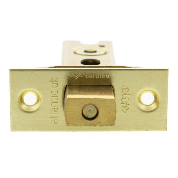 ADBCE25SB • 064mm [044mm] • Satin Brass • Atlantic Tubular Fire Rated CE Deadbolt