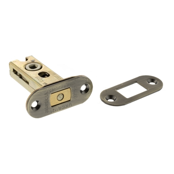 ADBRCE25AB • 064mm [044mm] • Antique Brass • Atlantic Radiused Tubular Fire Rated CE Deadbolt