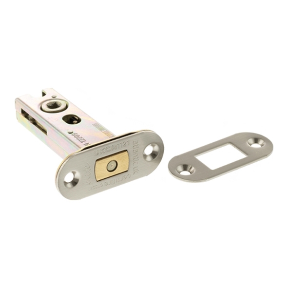 ADBRCE3PN  076mm [057mm]  Polished Nickel  Atlantic Radiused Tubular Fire Rated CE Deadbolt