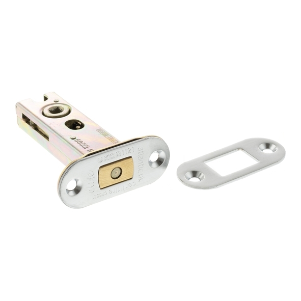 ADBRCE3SC • 076mm [057mm] • Satin Chrome • Atlantic Radiused Tubular Fire Rated CE Deadbolt