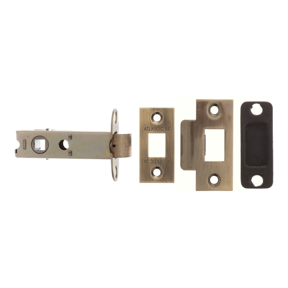 AL3AB • 076mm [057mm] • Antique Brass • Atlantic Heavy Tubular Latch