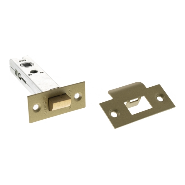 AL3SB • 076mm [057mm] • Satin Brass • Atlantic Heavy Tubular Latch