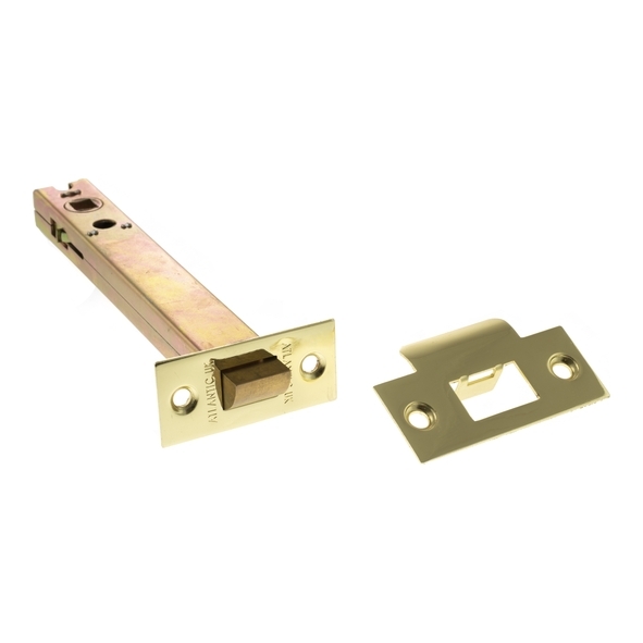 AL6PB • 150mm [125mm] • Polished Brass Plated • Atlantic Heavy Tubular Latch