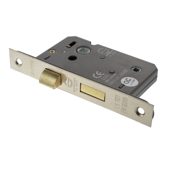 ALKBATH3PN • 076mm [057mm] • Polished Nickel • Atlantic CE Marked Bathroom Lock