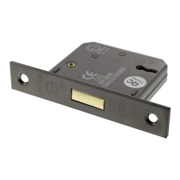 ALKDEAD3LK25BN • 065mm [044mm] • Black Nickel • Atlantic CE Marked 3 Lever Deadlock