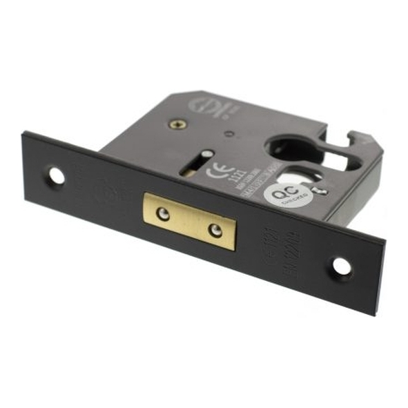 ALKDEADE25MB • 065mm [044mm] • Matt Black • Atlantic CE Marked Euro Cylinder Deadlock Case