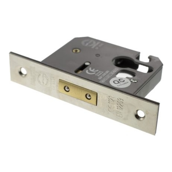 ALKDEADE25PN • 065mm [044mm] • Polished Nickel • Atlantic CE Marked Euro Cylinder Deadlock Case