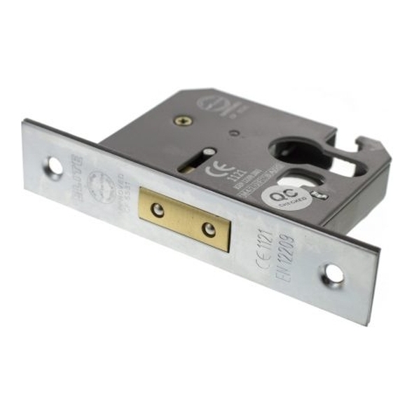 ALKDEADE3SC • 076mm [057mm] • Satin Chrome • Atlantic CE Marked Euro Cylinder Deadlock Case