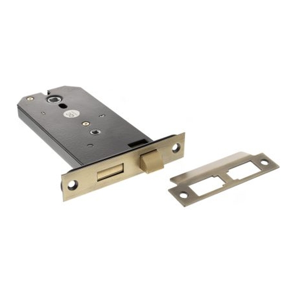 ALKHZBMAB • 149mm [127mm] • Matt Antique Brass • Atlantic Horizontal Bathroom Lock