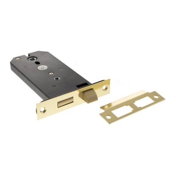 ALKHZBPB  149mm [127mm]  Polished Brass  Atlantic Horizontal Bathroom Lock