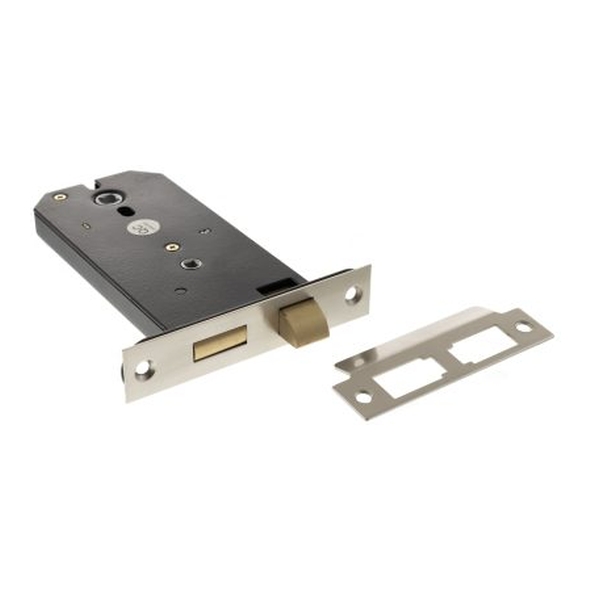 ALKHZBSN • 149mm [127mm] • Satin Nickel • Atlantic Horizontal Bathroom Lock