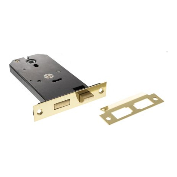 ALKHZSPB  149mm [127mm]  Polished Brass  Atlantic Horizontal 3 Lever Sashlock