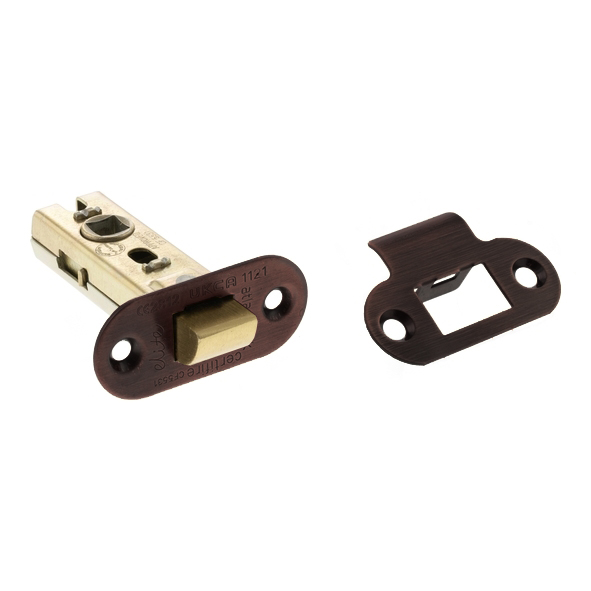 ALRCE25AC • 064mm [044mm] • Antique Copper • Atlantic Radiused Tubular Fire Rated CE Latch