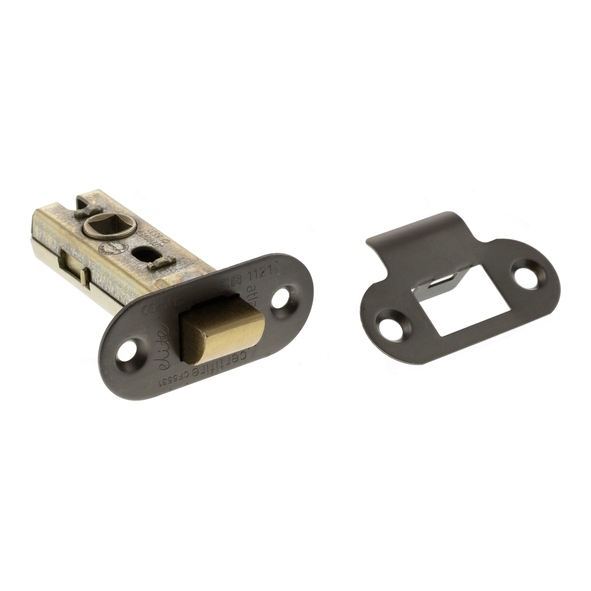 ALRCE25MBN • 064mm [044mm] • Matt Gun Metal • Atlantic Radiused Tubular Fire Rated CE Latch