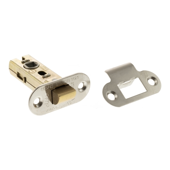 ALRCE25PN • 064mm [044mm] • Polished Nickel • Atlantic Radiused Tubular Fire Rated CE Latch