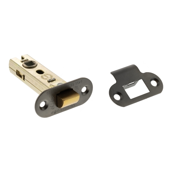 ALRCE3MBN • 076mm [057mm] • Matt Gun Metal • Atlantic Radiused Tubular Fire Rated CE Latch