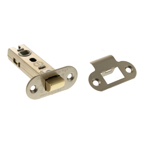 ALRCE3SN  076mm [057mm]  Satin Nickel  Atlantic Radiused Tubular Fire Rated CE Latch