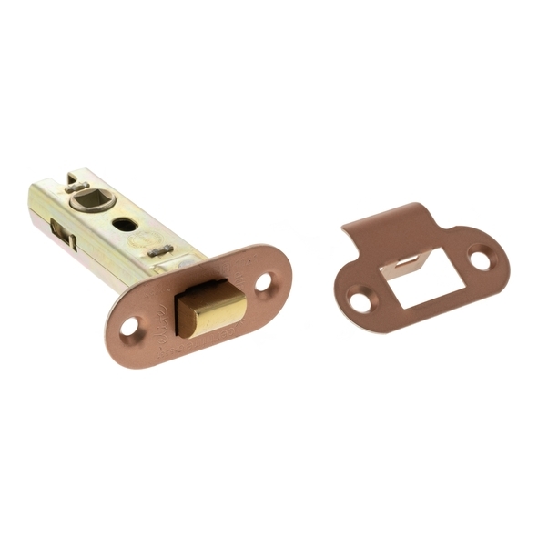 ALRCE3USC • 076mm [057mm] • Urban Satin Copper • Atlantic Radiused Tubular Fire Rated CE Latch