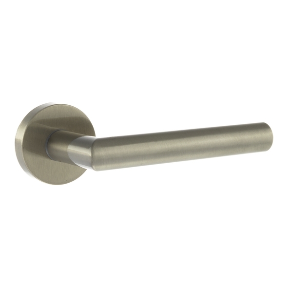 FMR236SN • Satin Nickel • Forme Elle Levers On Minimal Round Roses