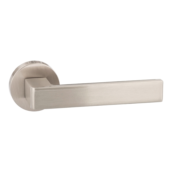 FMR254SN • Satin Nickel • Forme Asti Levers On Minimal Round Roses