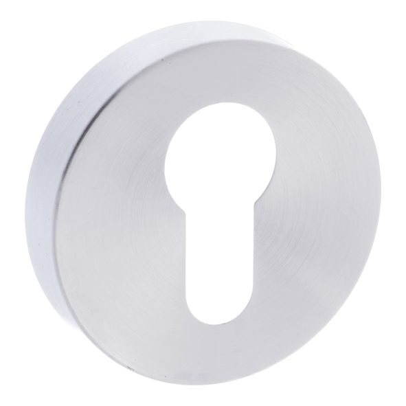 FMRESC  Satin Chrome  Forme Minimal Round Euro Cylinder Escutcheons