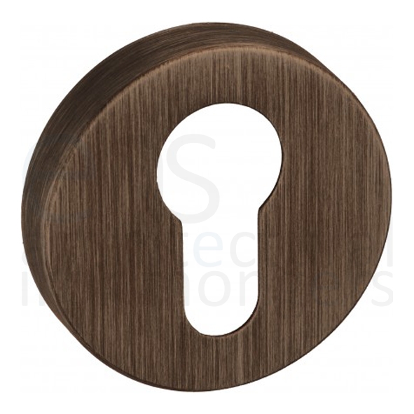 FMREUB • Urban Bronze • Forme Minimal Round Euro Cylinder Escutcheons