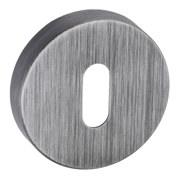 FMRKUG  Urban Graphite  Forme Minimal Round Mortice Key Escutcheons