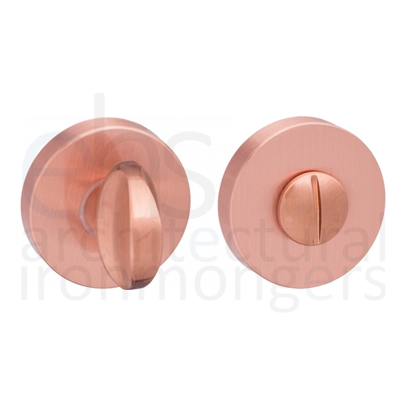 FMRWCUSC • Turn / Release • Urban Satin Copper • Forme Minimal Round Bathroom Turn With Release