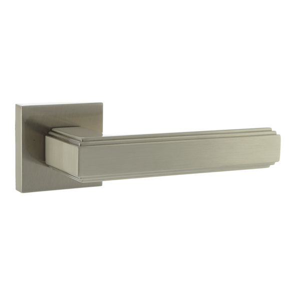 FMS293SN • Satin Nickel • Forme Alila Levers On Minimal Square Roses