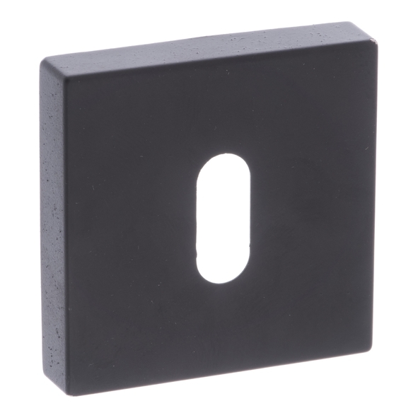 FMSKMB  Matt Black  Forme Minimal Square Mortice Key Escutcheons