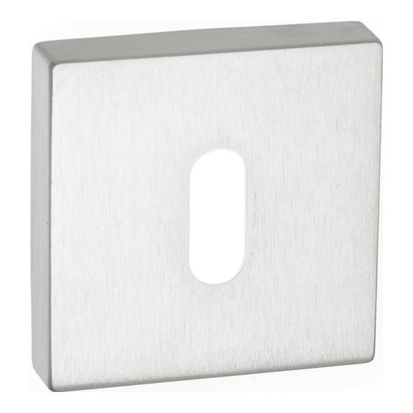 FMSKSC • Satin Chrome • Forme Minimal Square Mortice Key Escutcheons