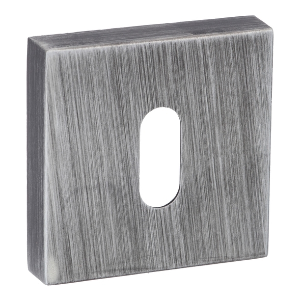 FMSKUG  Urban Graphite  Forme Minimal Square Mortice Key Escutcheons