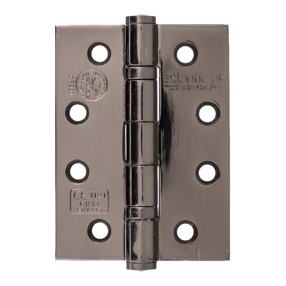 AH1433BN • 102 x 076 x 3.0mm • Black Nickel [120kg] • Ball Bearing Square Corner Stainless Steel Butt Hinges