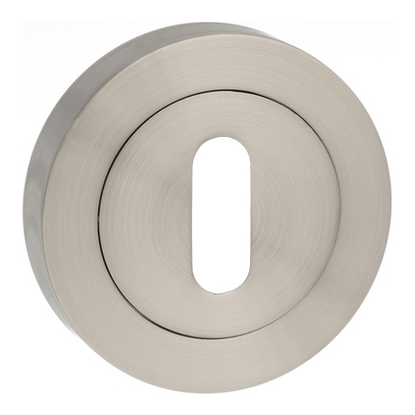 MESCKSN  Satin Nickel  Mediterranean Mortice Key Escutcheon