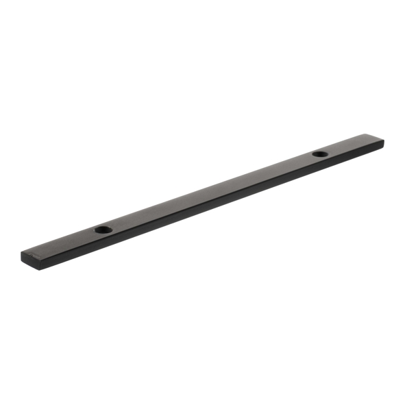 MHCBN128MB � 128mm c/c � Matt Black � Millhouse Brass Long Narrow Cabinet Handle Backplate