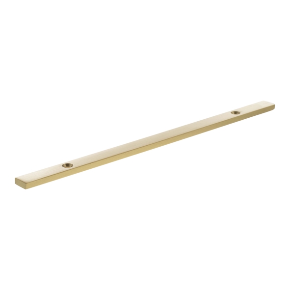 MHCBN160SB � 160mm c/c � Satin Brass � Millhouse Brass Long Narrow Cabinet Handle Backplate
